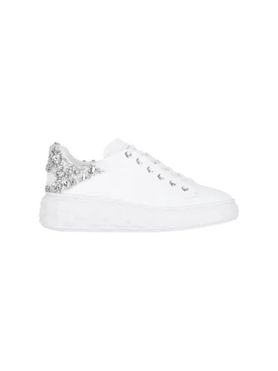 Jimmy Choo Diamond Maxi/f Ii Sneakers In White