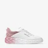 Jimmy Choo Diamond Maxi/f Ii Sne In Weiss/rosé,weiss/silber