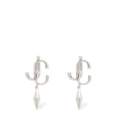 Jimmy Choo Diamond Pendant Earrings