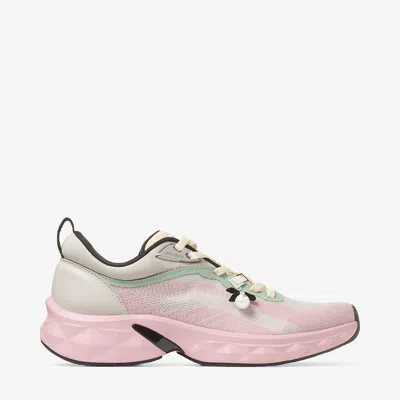 Jimmy Choo Diamond Run Pearl-embellished Sneakers In Pink