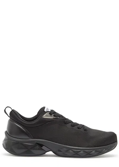Jimmy Choo Diamond Run M Lace-up Sneakers In Black