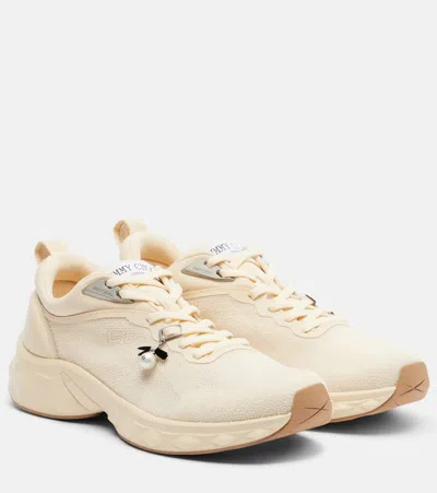 Jimmy Choo Diamond Run Sneakers In White