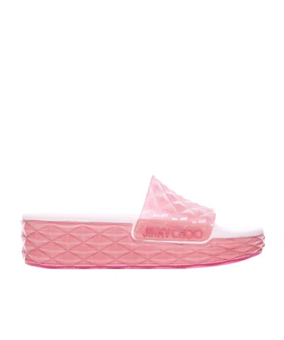 Jimmy Choo Diamond Sandals In Candypink