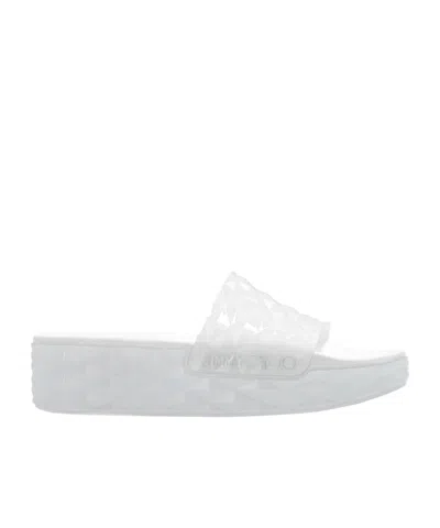 JIMMY CHOO JIMMY CHOO DIAMOND PLATFORM SLIDES