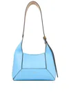 Jimmy Choo Small Diamond Leather Shoulder Bag In 蓝色