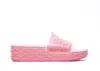 Jimmy Choo Womens V Candy Pink Diamond Platform Rubber Sliders In Pink