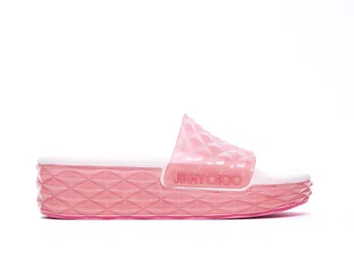 JIMMY CHOO DIAMOND SLIDE SANDALS