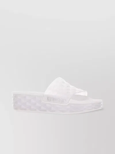 Jimmy Choo Diamond Slide/f Rubber Slippers