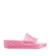 Jimmy Choo Womens V Candy Pink Diamond Platform Rubber Sliders In Pink