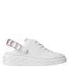 Jimmy Choo Diamond Sling Slipper Trainers With Crystal Strap In Multi