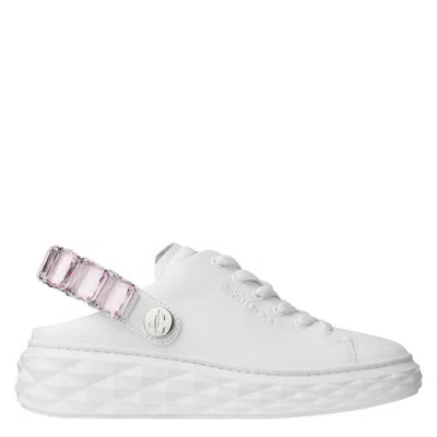 Jimmy Choo Diamond Sling Slipper Trainers With Crystal Strap In Multi