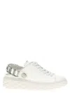 Jimmy Choo Diamond Maxi Crystal Leather Sneakers