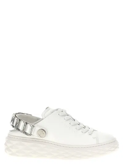 Jimmy Choo Diamond Sling Sneakers White