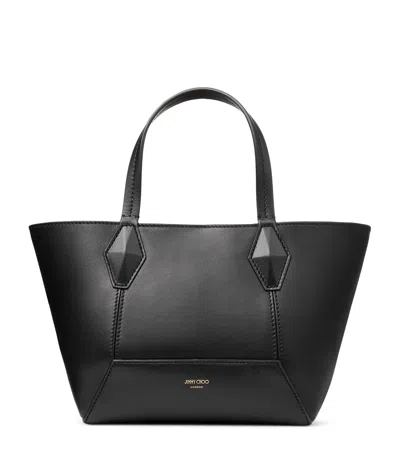 JIMMY CHOO DIAMOND SMALL LEATHER TOTE BAG