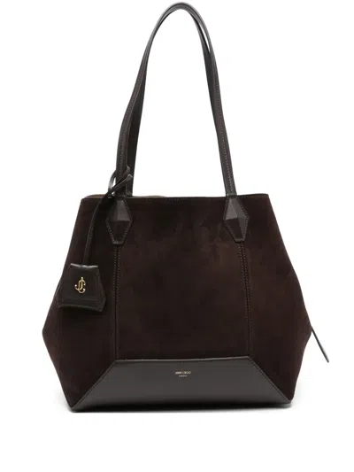 Jimmy Choo Diamond Suede-leather Tote Bag