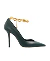 Jimmy Choo Diamond Talura 100 Pumps In Calf Leather In Green