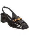 Jimmy Choo Diamond Tilda 45 Patent Slingback Pump In Black