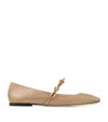 Jimmy Choo Beige Diamond Tilda Ballerina Flats In Beige