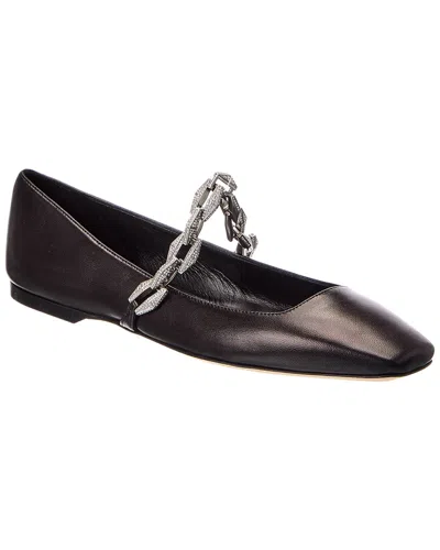 Jimmy Choo Diamond Tilda Leather Flat In Multi
