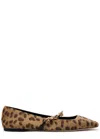 Jimmy Choo Diamond Tilda Leopard-print Calf-hair Flats In Leopard