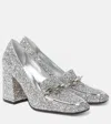 Jimmy Choo Diamond Tilda 65mm Glitter Pumps In Silver