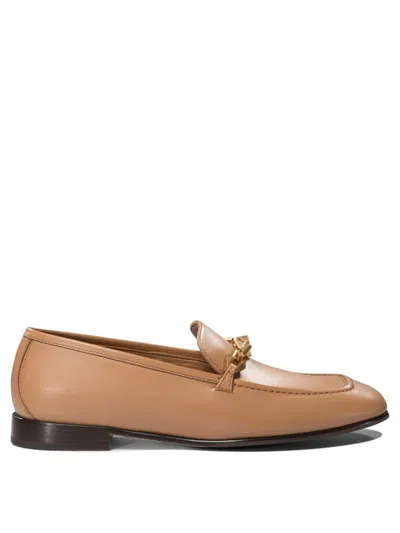 Jimmy Choo "diamond Tilda" Loafers In Beige