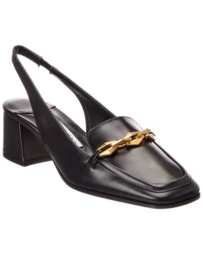 Jimmy Choo Diamond Tilda Sb 45 Leather Slingback Pump In Black