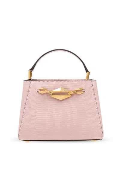 Jimmy Choo Diamond Top Handle Bag In Pink