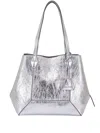 Jimmy Choo Medium Diamond Shoulder Bag In Silver