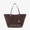 Jimmy Choo Diamond Tote M In Coffee/gold