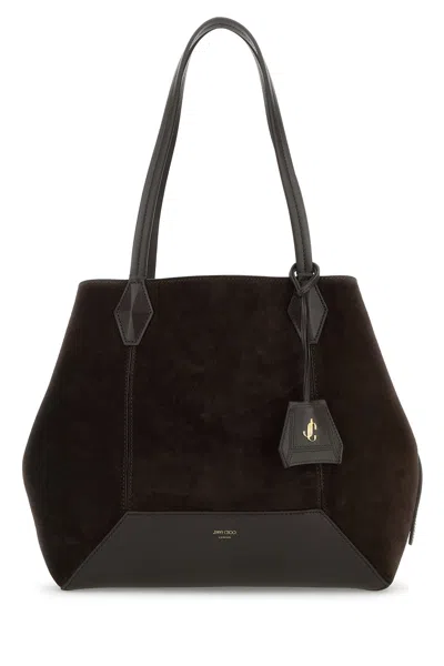 Jimmy Choo Diamond Tote/m-tu Nd  Female In Brown