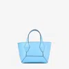Jimmy Choo Diamond Tote Xs In Dusty Blue/gold