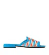 Jimmy Choo Women's Nako Embroidered Printed Leather Sandal In Blue