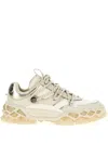 Jimmy Choo 'chunky Sole Diamond Sneakers With Metallic Accents' In Neutrals