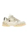 Jimmy Choo 'chunky Sole Diamond Sneakers With Metallic Accents' In White