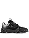 Jimmy Choo Diamond X Leather Sneakers In Black