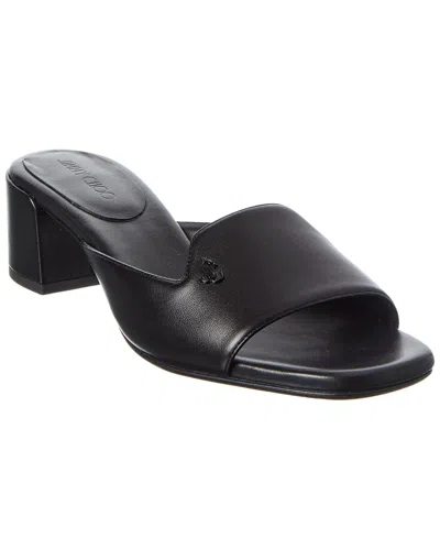 Jimmy Choo Diana 45 Leather Sandal In Black
