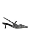 Jimmy Choo Sparkling 45mm Pointed Toe Slingback Pumps