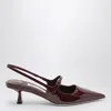 JIMMY CHOO JIMMY CHOO DIDI 45 BORDEAUX SLINGBACK IN PATENT