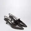 Jimmy Choo Didi 45 Croc-embossed Leather Slingback Pump In Black