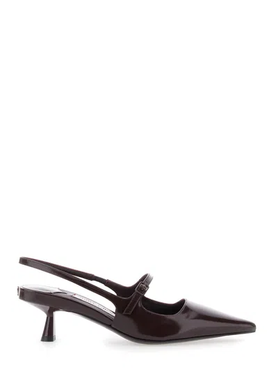 JIMMY CHOO BORDEAUX PUMPS WITH POINTED TOE DESIGN IN LEATHER WOMAN
