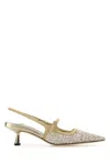 Jimmy Choo Didi 45 Glitter Slingback Pumps