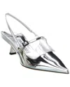 Jimmy Choo 'didi 45' Gold Colored Pumps With Patent Finish In Silver