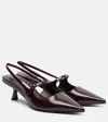 Jimmy Choo Didi 45 Slingback In Brushed Leather In Brown