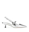 Jimmy Choo Didi Metallic Mary Jane Slingback Pumps In Silver