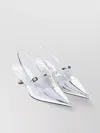 Jimmy Choo Didi 45 Leather Slingback Pump In White