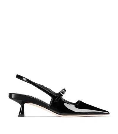 JIMMY CHOO DIDI 45 PATENT SLINGBACK PUMPS