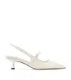 Jimmy Choo Didi 45 Patent Slingback Pumps In White