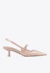 Jimmy Choo Didi 45 Pointed Pumps In Patent Leather In Pink