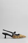 Jimmy Choo Didi 45 Slingback In Leopard Print Pony Skin Women In Animalier